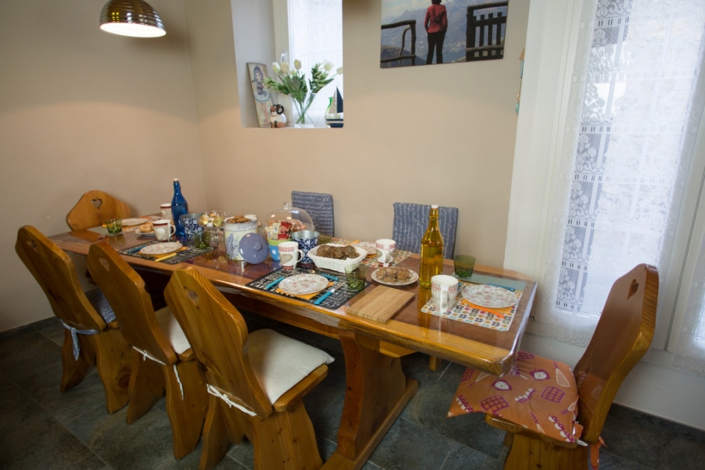 La cucina della Casa sul Sasso